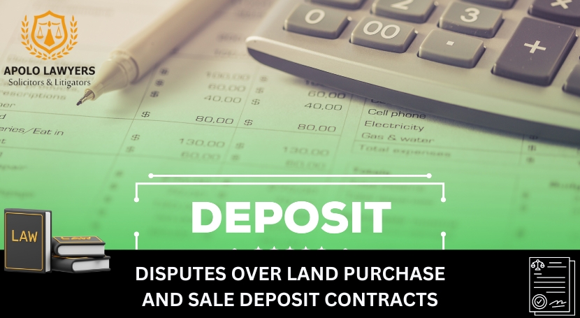 Disputes Over Land Purchase And Sale Deposit Contracts - 01