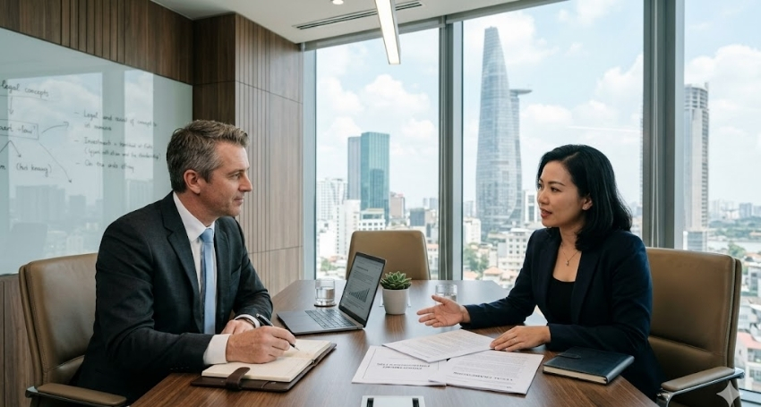 Foreign investor requesting legal advice before establishing company in Vietnam