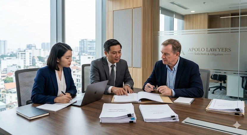 Professional legal team supporting foreign clients with Vietnam legal matters