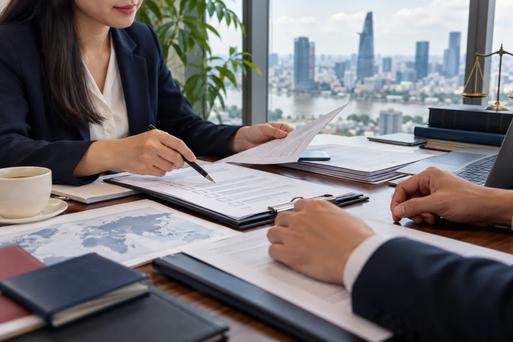 ホーチミン市の専門的な法律サービス: 外国要素を含む法的問題に対応 — document preparation and legal review