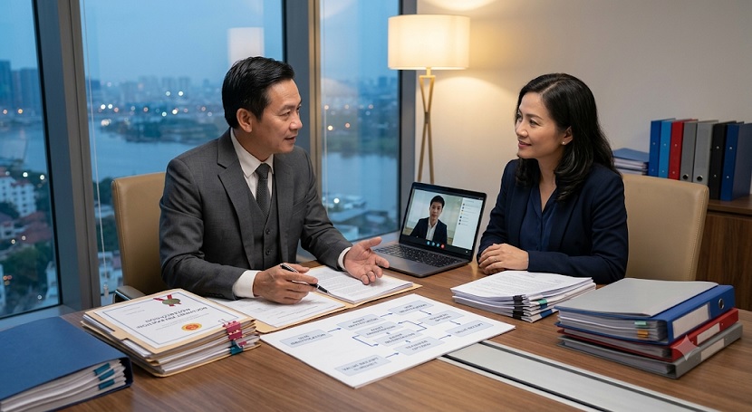 Lawyer advising an overseas heir on managing inherited assets in Vietnam