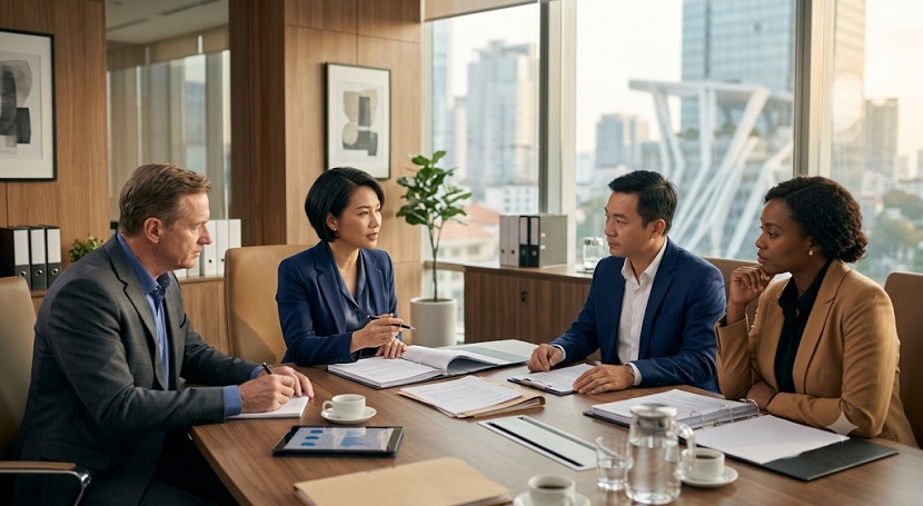 Legal counsel advising foreign company executives on employment matters